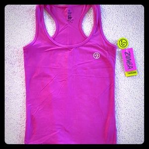 NWT Hot pink Zumba racer back tank